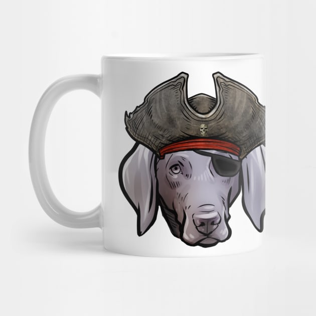 Weimaraner Pirate by whyitsme